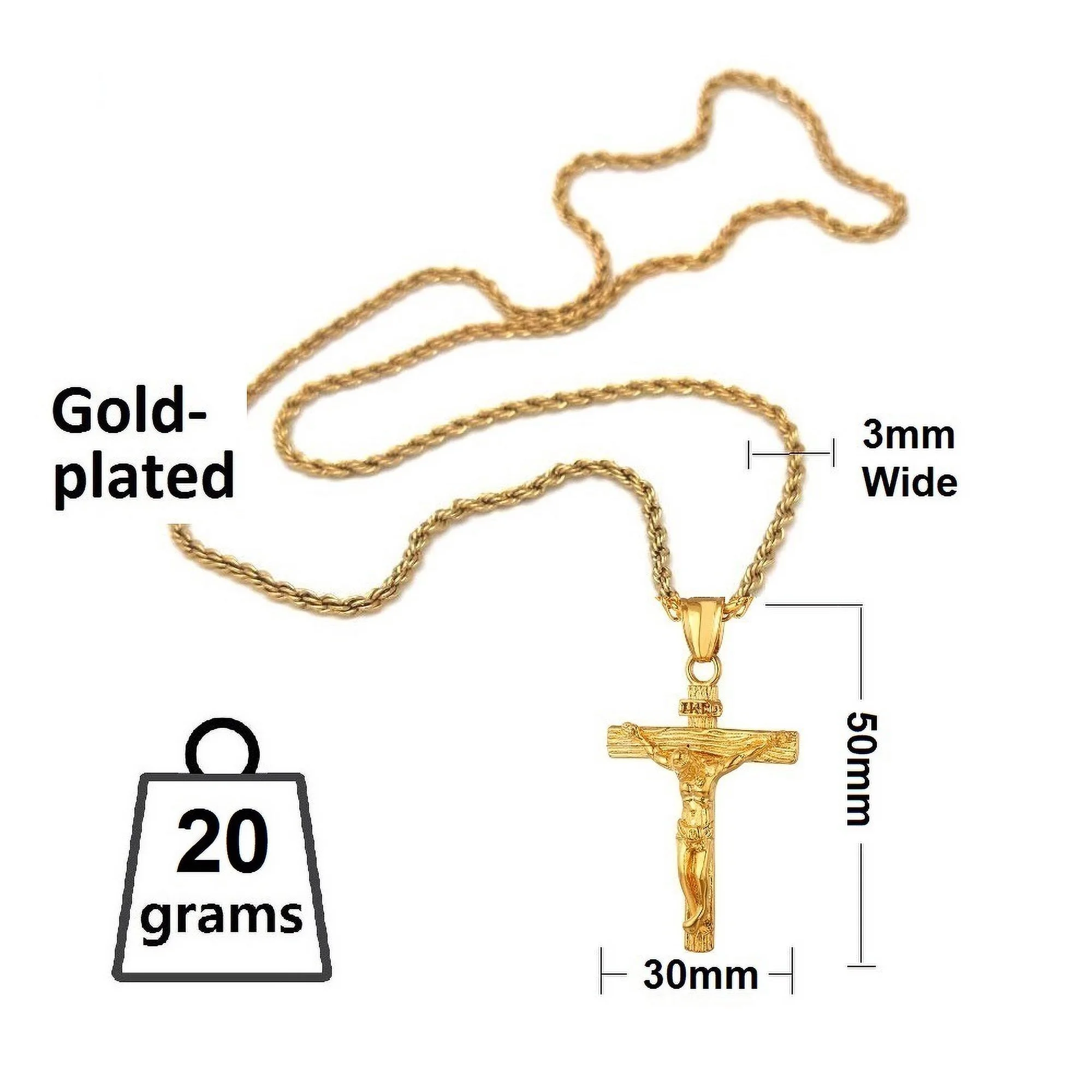 INRI Crucifix Pendant - Image 5