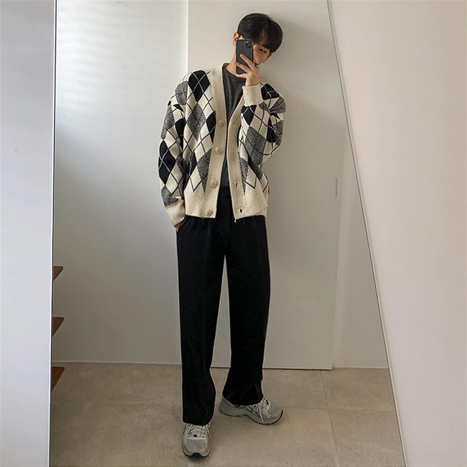 Diamond Knit Cardigan - Image 6