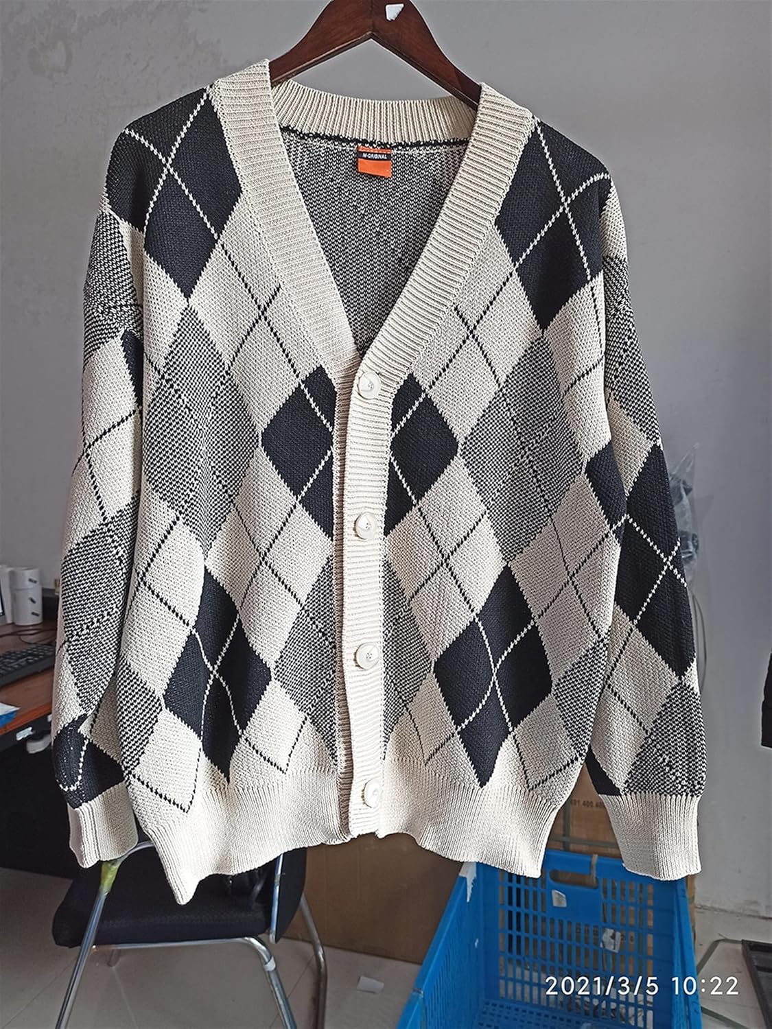 Diamond Knit Cardigan - Image 5