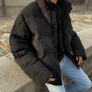Corduroy Puffer Jacket